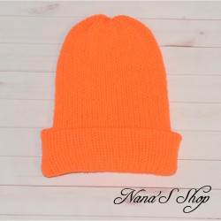 Bonnet mixte, de visibilité, orange fluo, pour le sport, la chasse