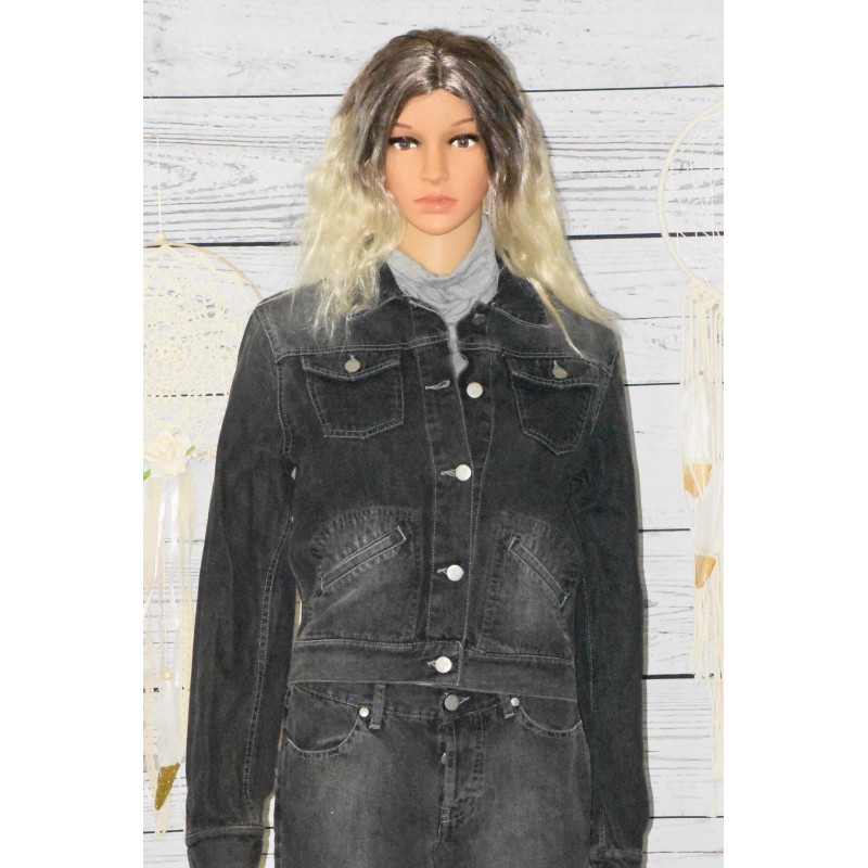 veste grise en jeans School Rag